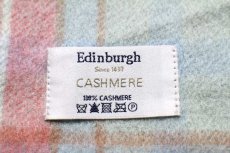 画像3: Edinburghエディンバラ タータンチェック カシミヤ マフラー パステルカラー (3)