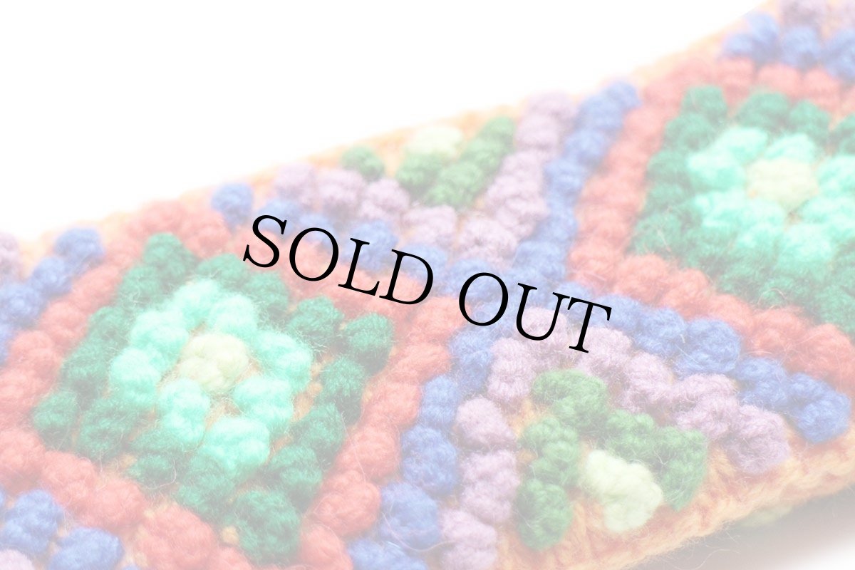 画像5: ハンドメイド フォークロア柄 ニット ヘッドバンド★ヘアバンド (5)