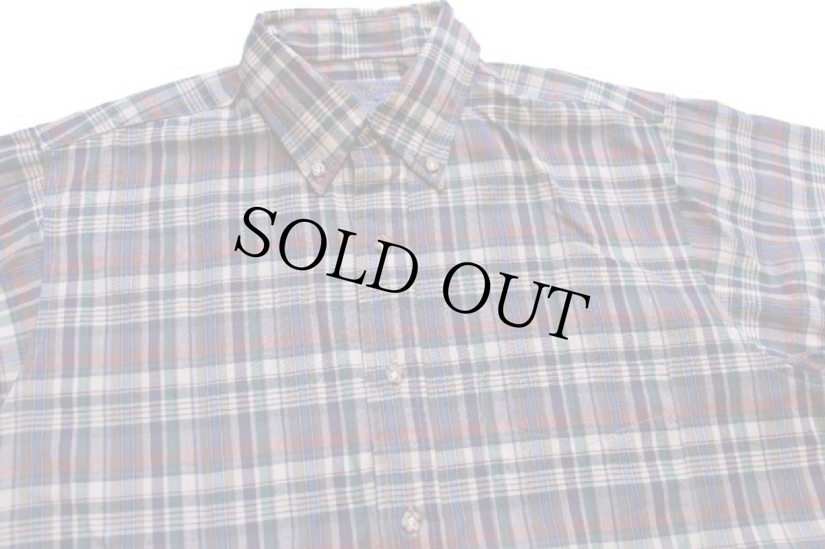 画像3: 70s USA製 SIR PENDLETONサーペンドルトン チェック ボタンダウン ウールシャツ M (3)