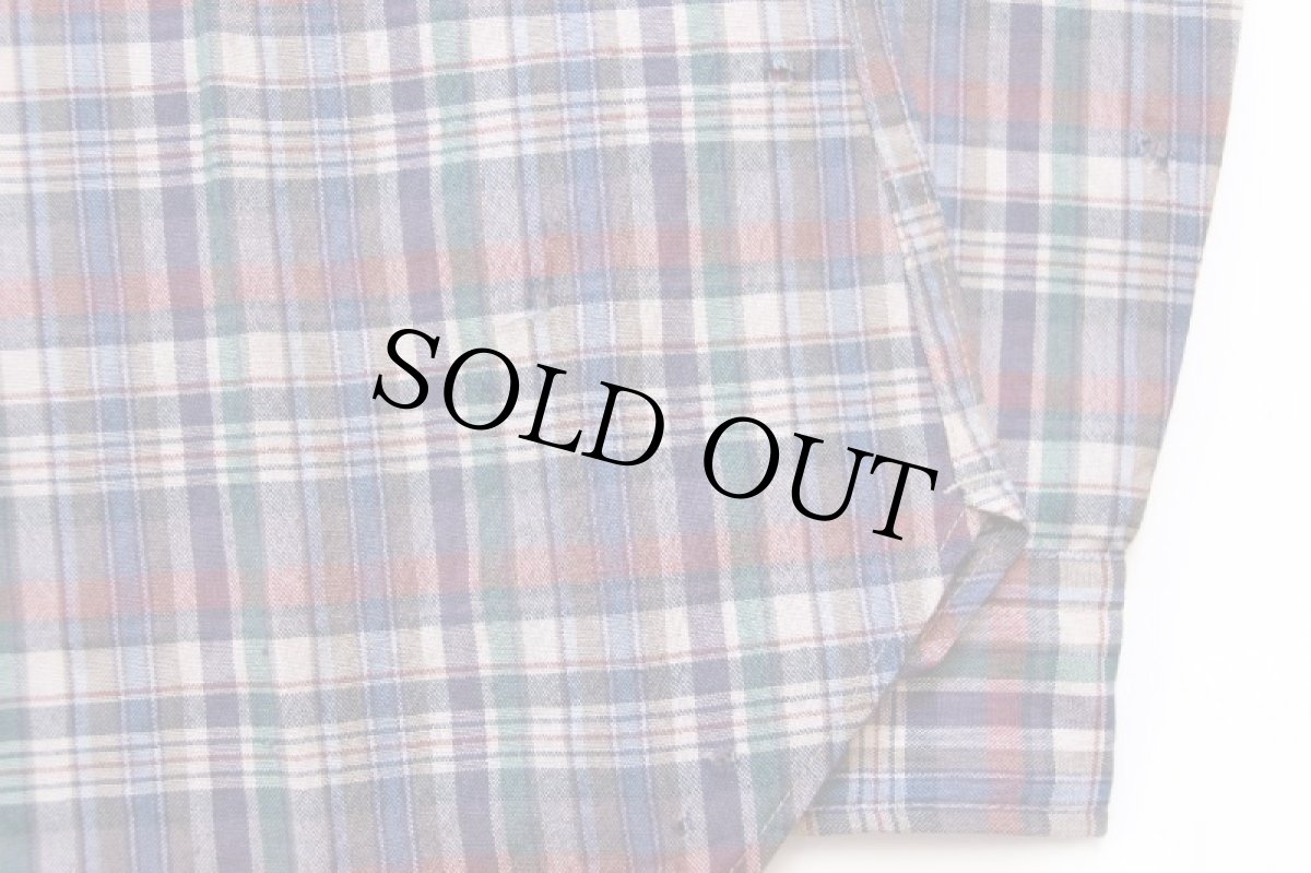 画像6: 70s USA製 SIR PENDLETONサーペンドルトン チェック ボタンダウン ウールシャツ M (6)