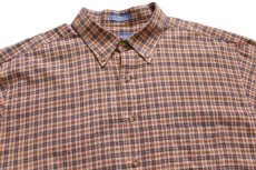 画像3: メキシコ製 SIR PENDLETONサーペンドルトン タータンチェック ボタンダウン ウーステッド ウールシャツ XXL★特大 (3)