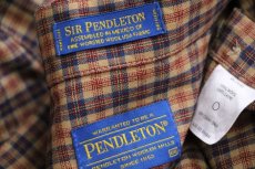 画像4: メキシコ製 SIR PENDLETONサーペンドルトン タータンチェック ボタンダウン ウーステッド ウールシャツ XXL★特大 (4)