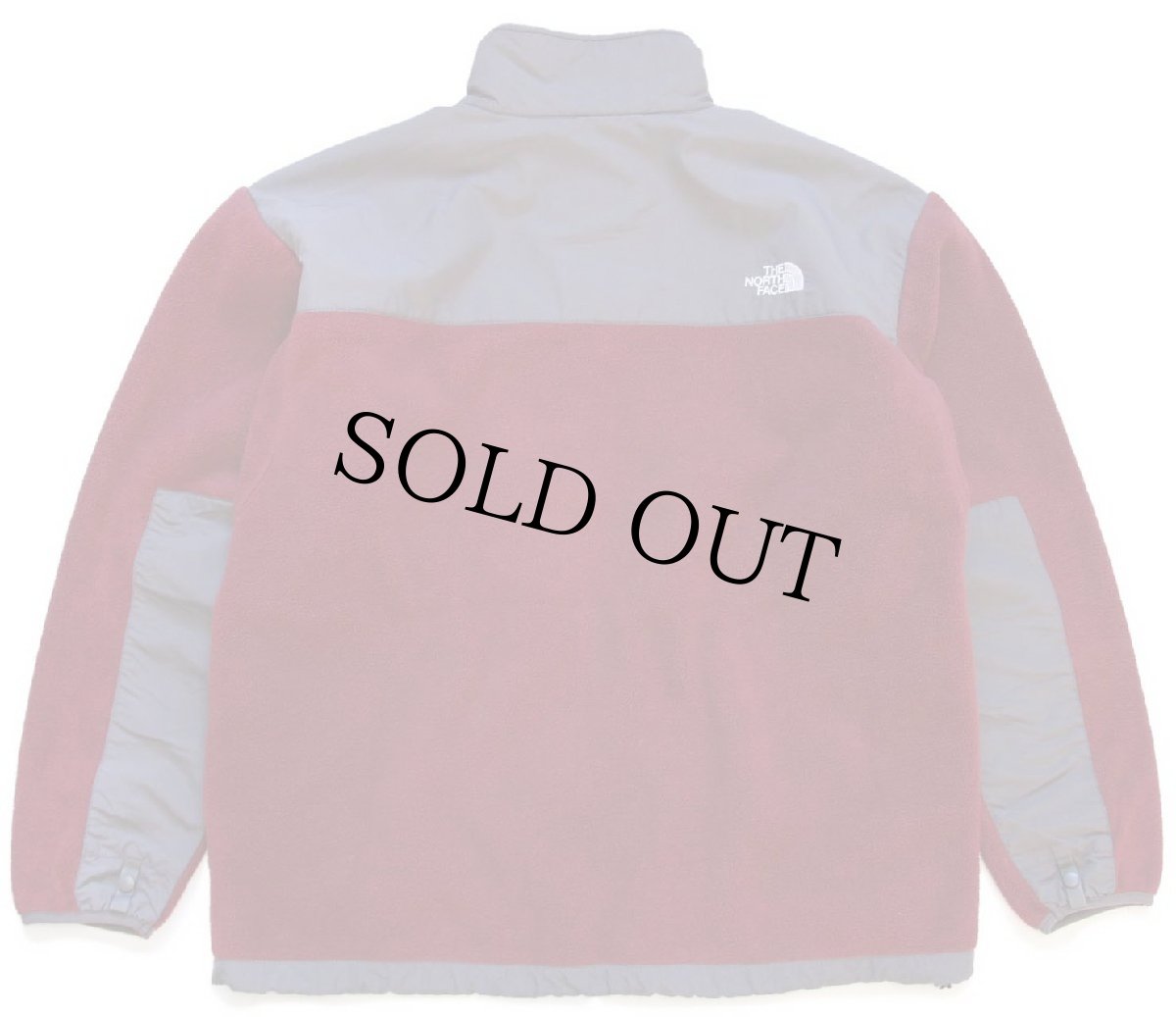 画像2: THE NORTH FACEノースフェイス デナリ POLARTEC ライナー フリースジャケット バーガンディ×グレー XL (2)