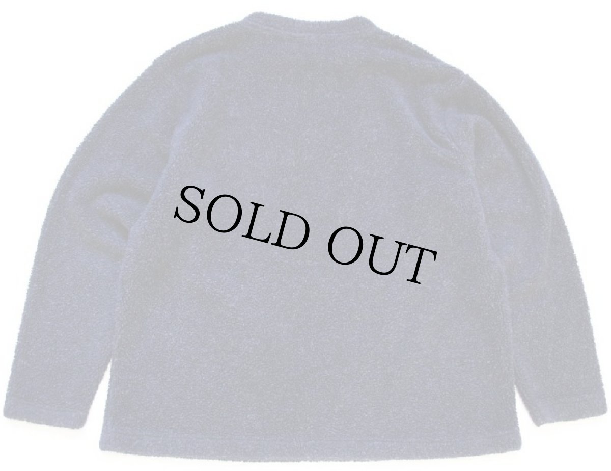 画像2: 90s USA製 Cabela'sカベラス モックネック パイル フリース スウェット 紺 ミックス XL (2)