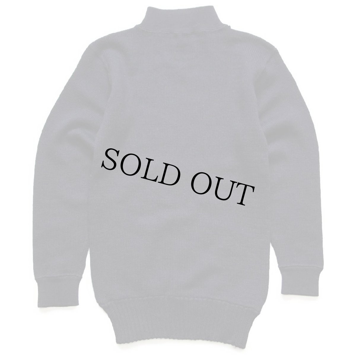 画像2: 60s 米軍 U.S.NAVY ハイネック ウールニット ゴブセーター 濃紺 S (2)