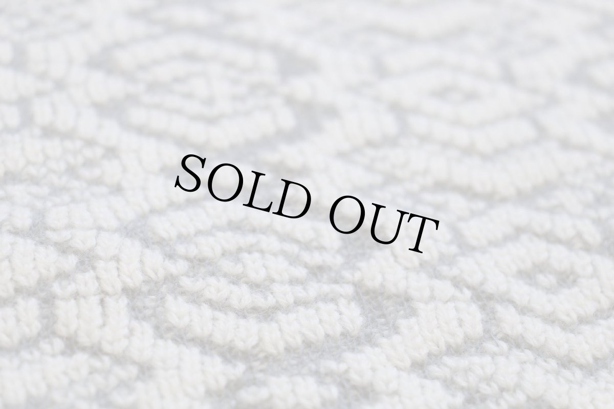 画像5: 90s イタリア製 gabriella 立体編み アルパカ×アクリルニット セーター グレー×ナチュラル (5)