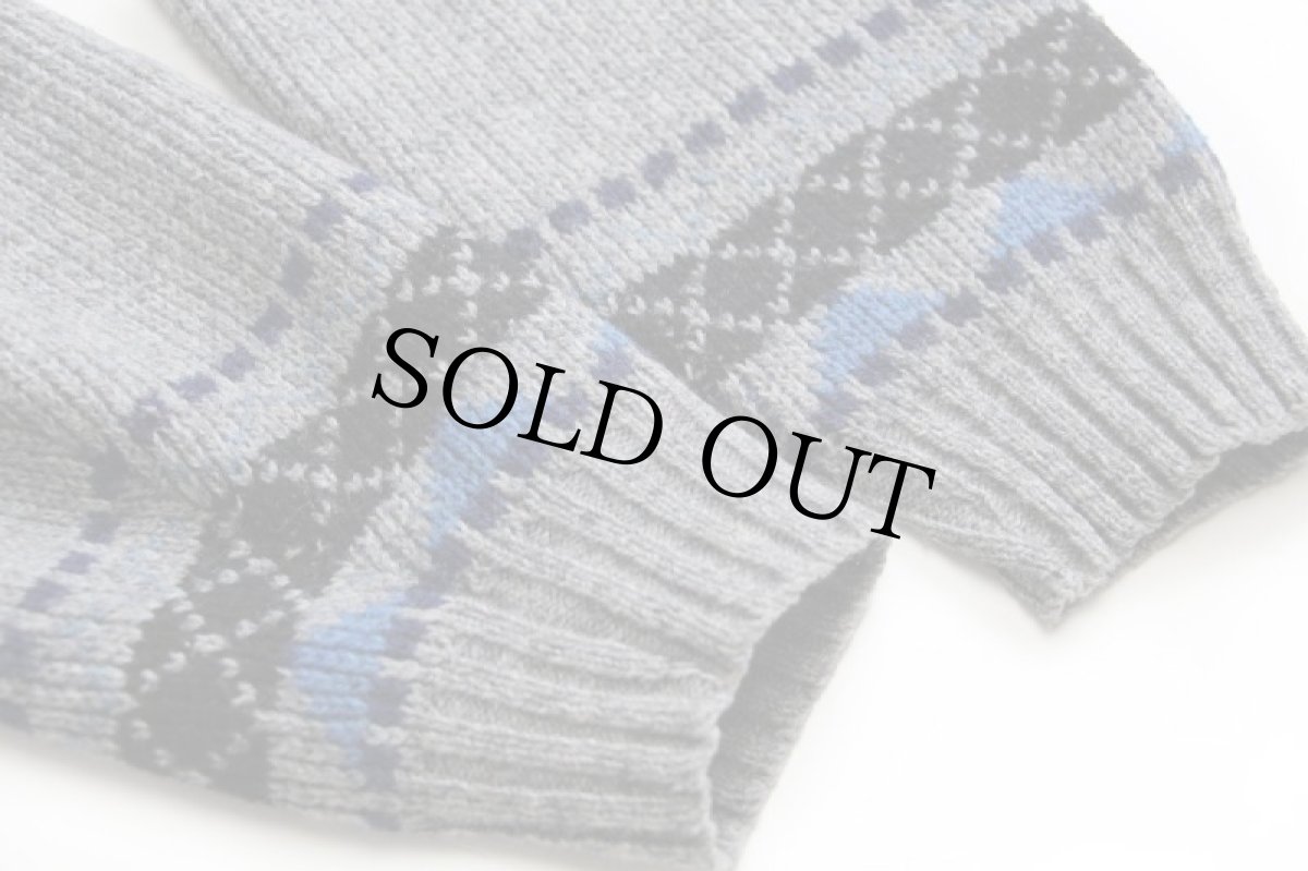 画像6: 60s Brentwood ノルディック柄 シェットランドウール×アクリルニット セーター L (6)