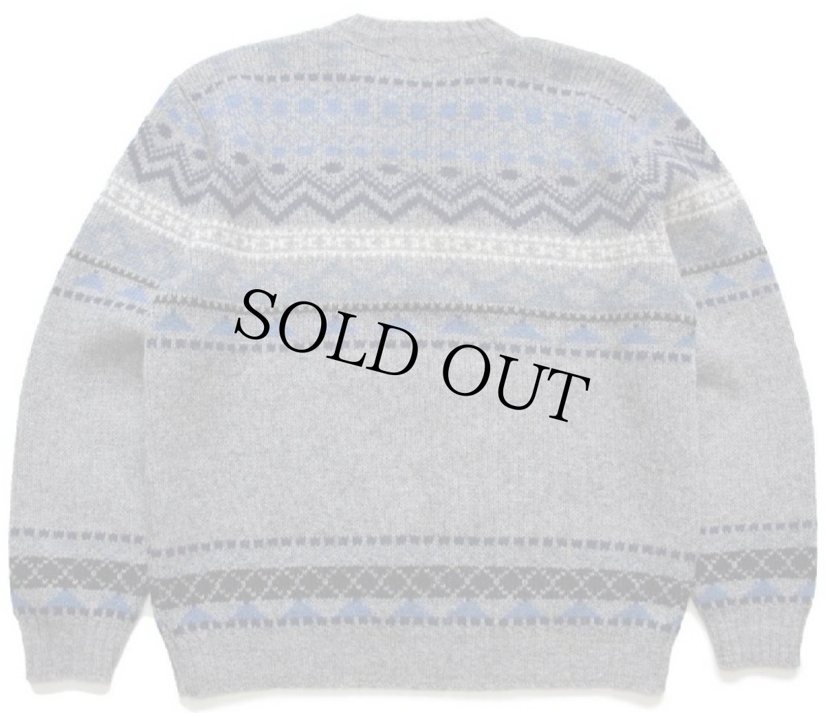 画像2: 60s Brentwood ノルディック柄 シェットランドウール×アクリルニット セーター L (2)