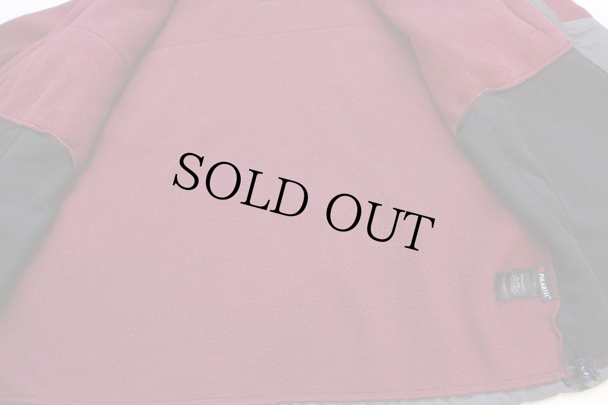 画像5: THE NORTH FACEノースフェイス デナリ POLARTEC ライナー フリースジャケット バーガンディ×グレー XL (5)