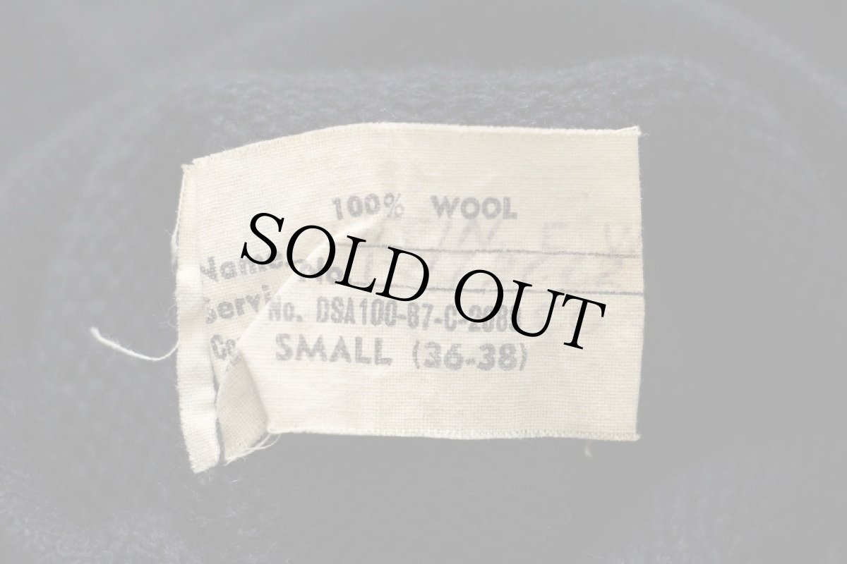 画像4: 60s 米軍 U.S.NAVY ハイネック ウールニット ゴブセーター 濃紺 S (4)