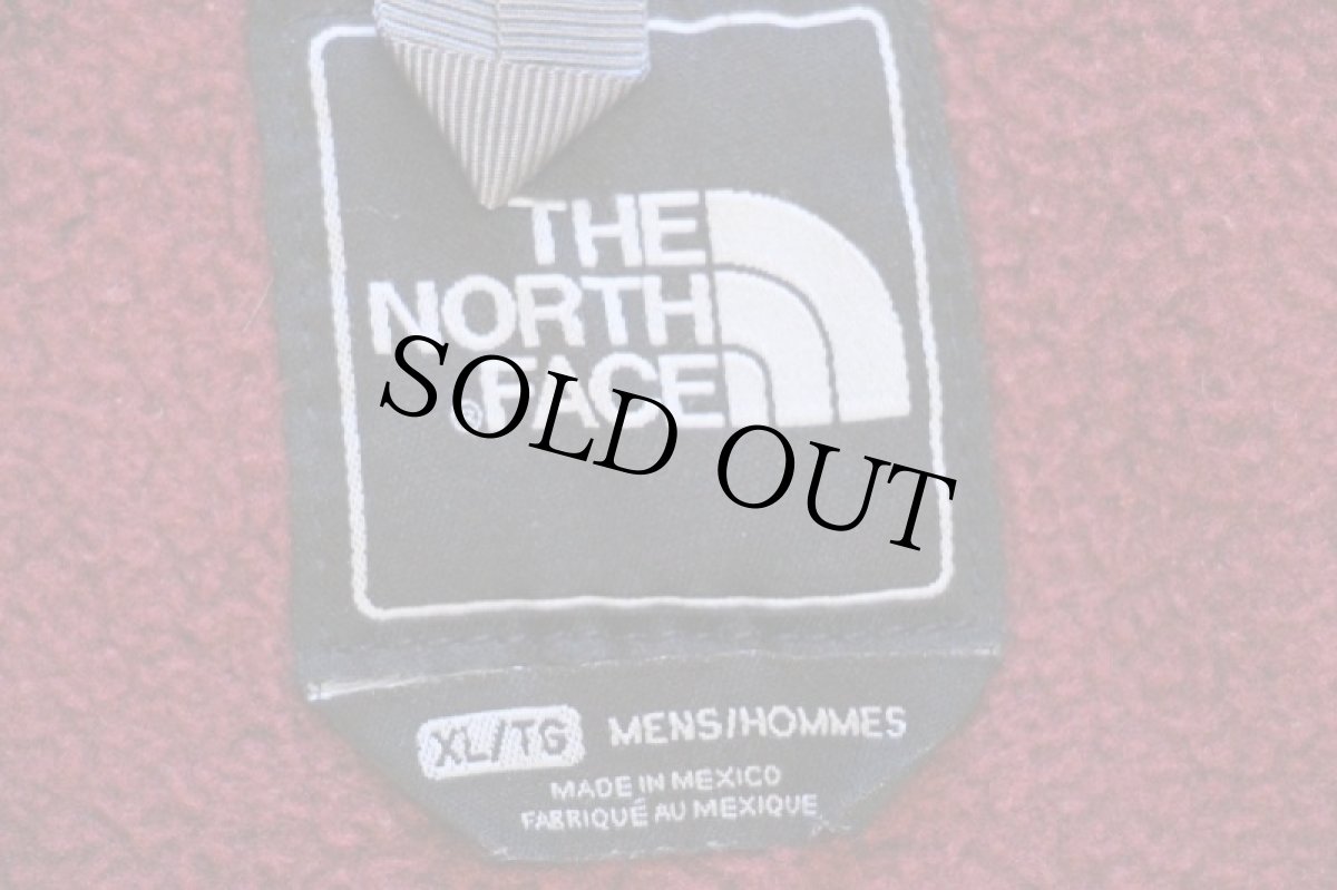 画像4: THE NORTH FACEノースフェイス デナリ POLARTEC ライナー フリースジャケット バーガンディ×グレー XL (4)