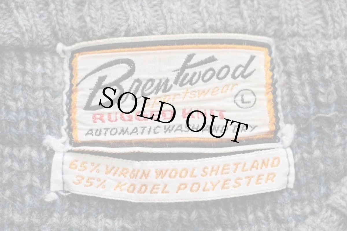 画像4: 60s Brentwood ノルディック柄 シェットランドウール×アクリルニット セーター L (4)