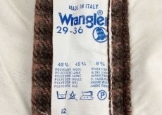 画像6: デッドストック★80s イタリア製 BLUE BELL Wranglerラングラー チェック ウール混 パンツ w29★ユーロ (6)