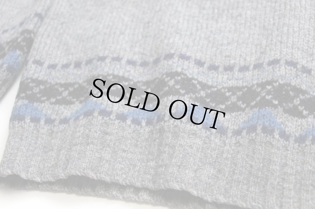 画像5: 60s Brentwood ノルディック柄 シェットランドウール×アクリルニット セーター L (5)