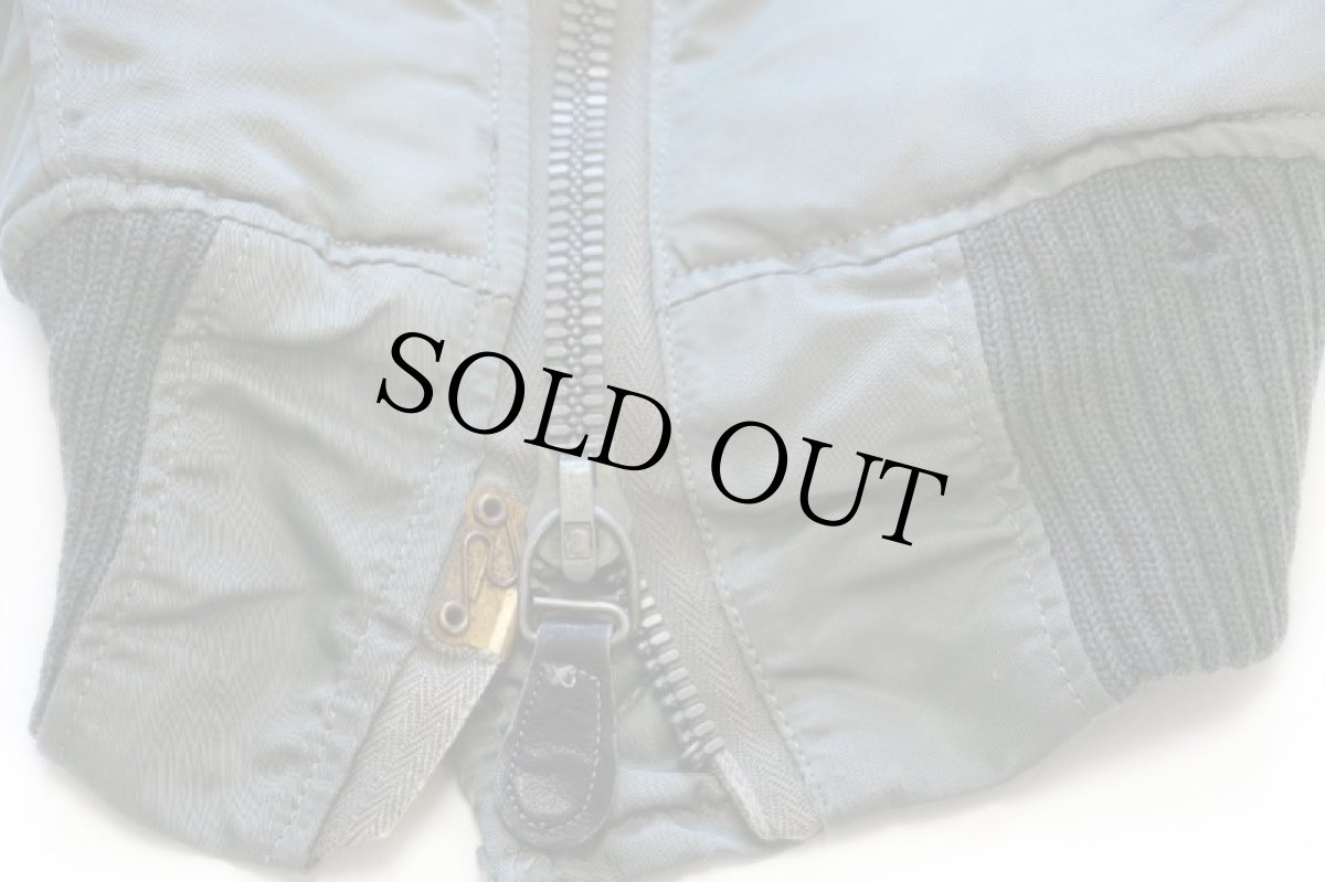 画像8: 50s 米軍 USAF A-11D ナイロン フライトパンツ サスペンダー付き セージグリーン 34 (8)