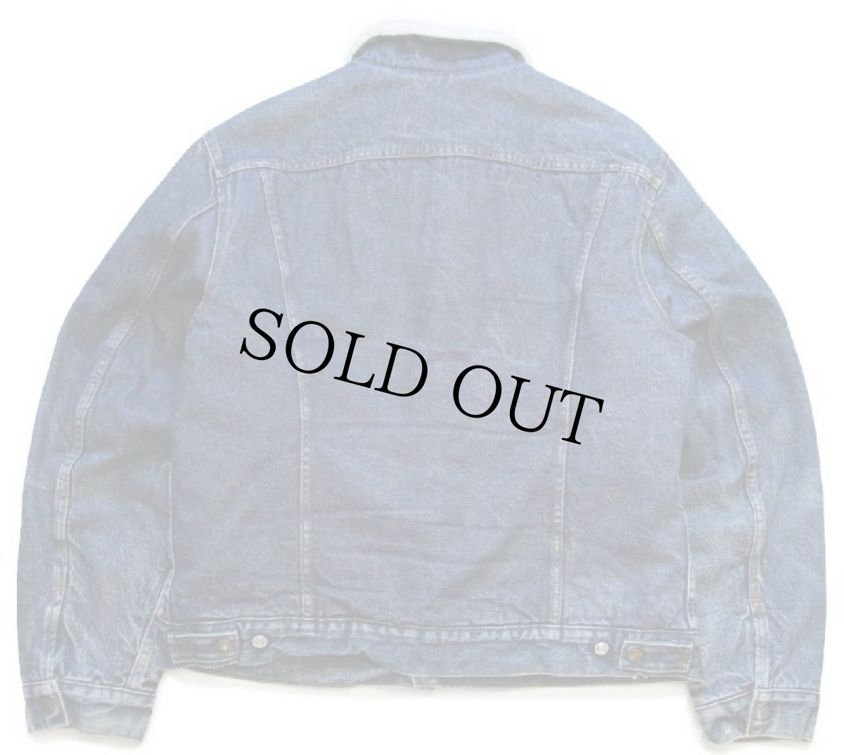 画像2: 80s USA製 Levi'sリーバイス 71608 ボアライナー デニムジャケット 4ポケット 44L (2)