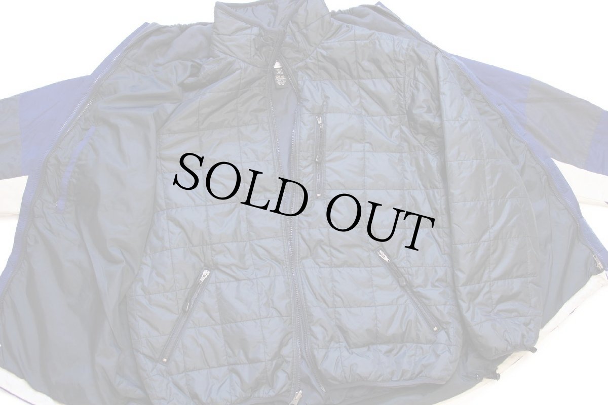 画像7: 00s L.L.Bean Thinsulate キルティングライナー付き マルチカラー 切り替え ナイロン マウンテンジャケット L (7)