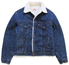 画像1: 80s USA製 Levi'sリーバイス 70608 ボアライナー デニムジャケット 4ポケット 40R★C (1)