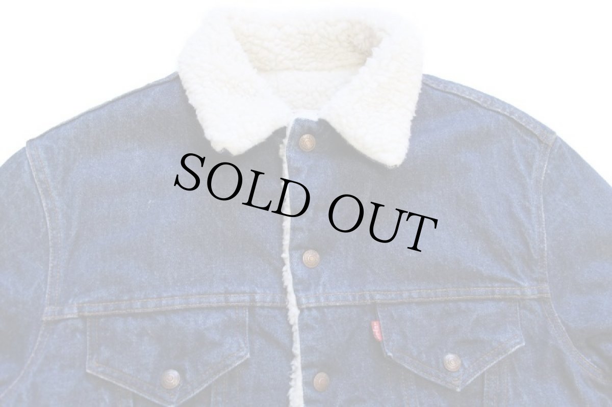 画像3: 80s USA製 Levi'sリーバイス 70608 ボアライナー デニムジャケット 4ポケット 40R★C (3)