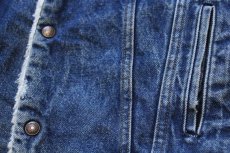 画像6: 80s USA製 Levi'sリーバイス 71608 ボアライナー デニムジャケット 4ポケット 44L (6)