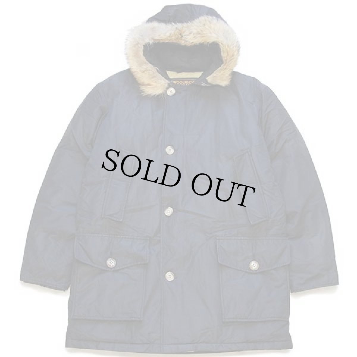画像1: 00s USA製 WOOLRICH JOHN RICH&BROS. ウールリッチ コヨーテファー アークティックパーカー ダウンコート 黒 M★B-9タイプ (1)