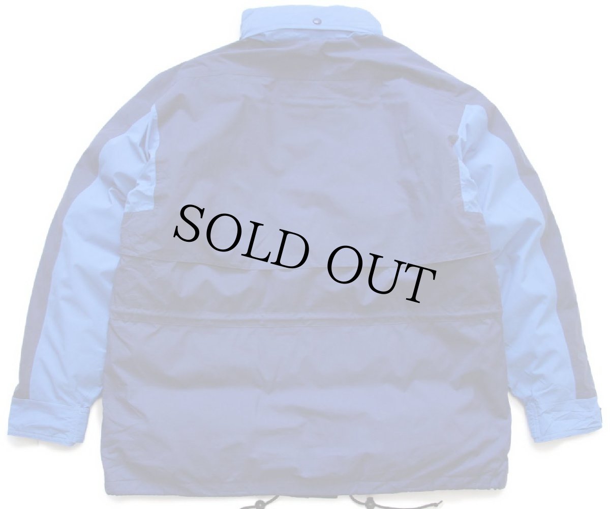 画像2: 90s EddieBauerエディーバウアー ツートン GORE-TEXゴアテックス ナイロン ダウンジャケット 紺×青 L (2)