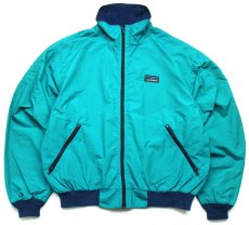 画像1: 80s L.L.Bean Three-Season Jacket フリースライナー ナイロンジャケット エメラルドグリーン (1)