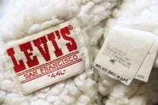 画像4: 80s USA製 Levi'sリーバイス 71608 ボアライナー デニムジャケット 4ポケット 44L (4)