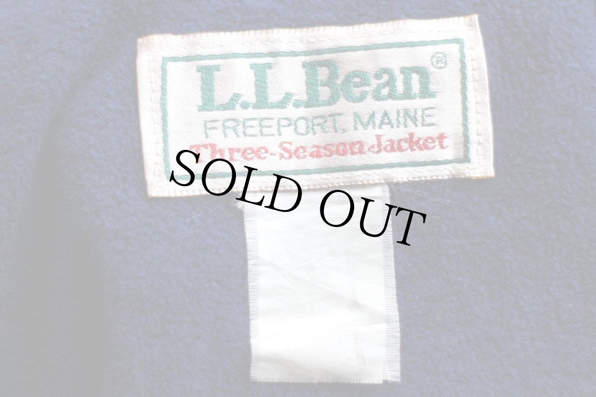 画像4: 80s L.L.Bean Three-Season Jacket フリースライナー ナイロンジャケット エメラルドグリーン (4)