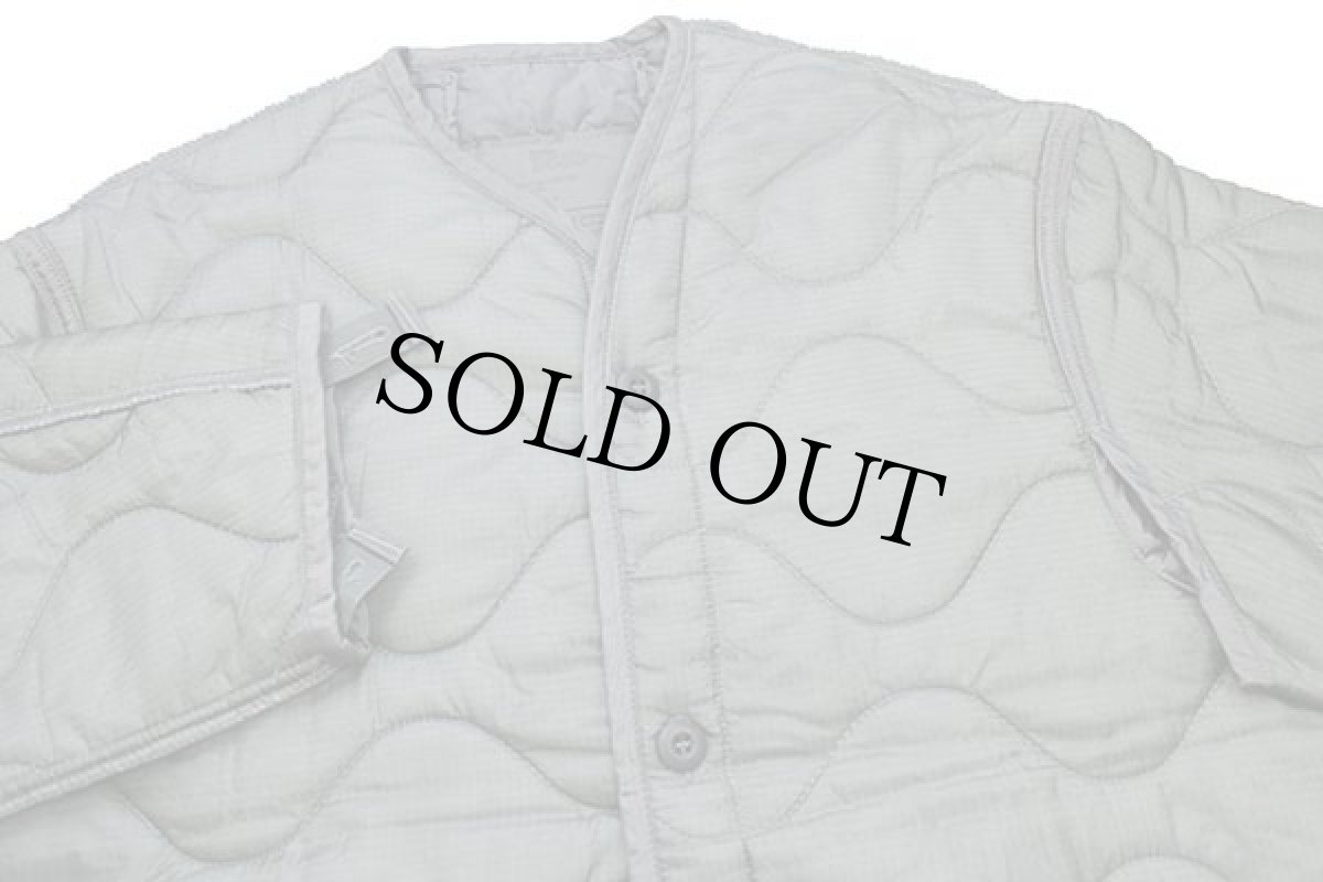 画像3: 00s 米軍 U.S.ARMY M-65 フィールドジャケット ナイロン キルティングライナー フォリアージグリーン S (3)