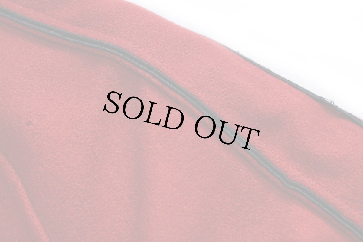 画像9: 60s RAHWAY REDSKINS BAND インディアンヘッド レタード&フェルトパッチ ボアライナー メルトン ウール ロングスタジャン 赤 (9)