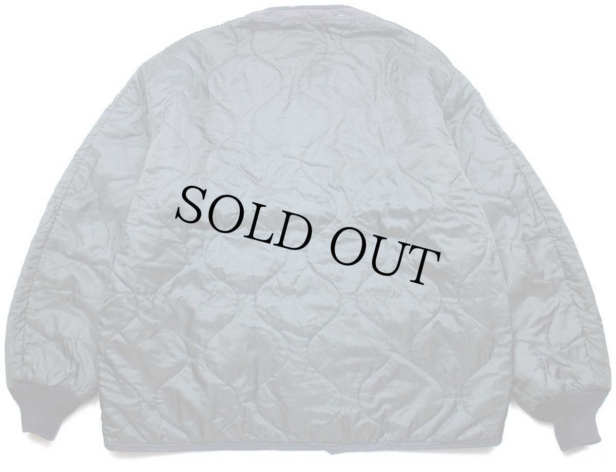 画像2: USA製 ALPHAアルファ パチポケ ナイロン キルティングライナー 紺 XL (2)