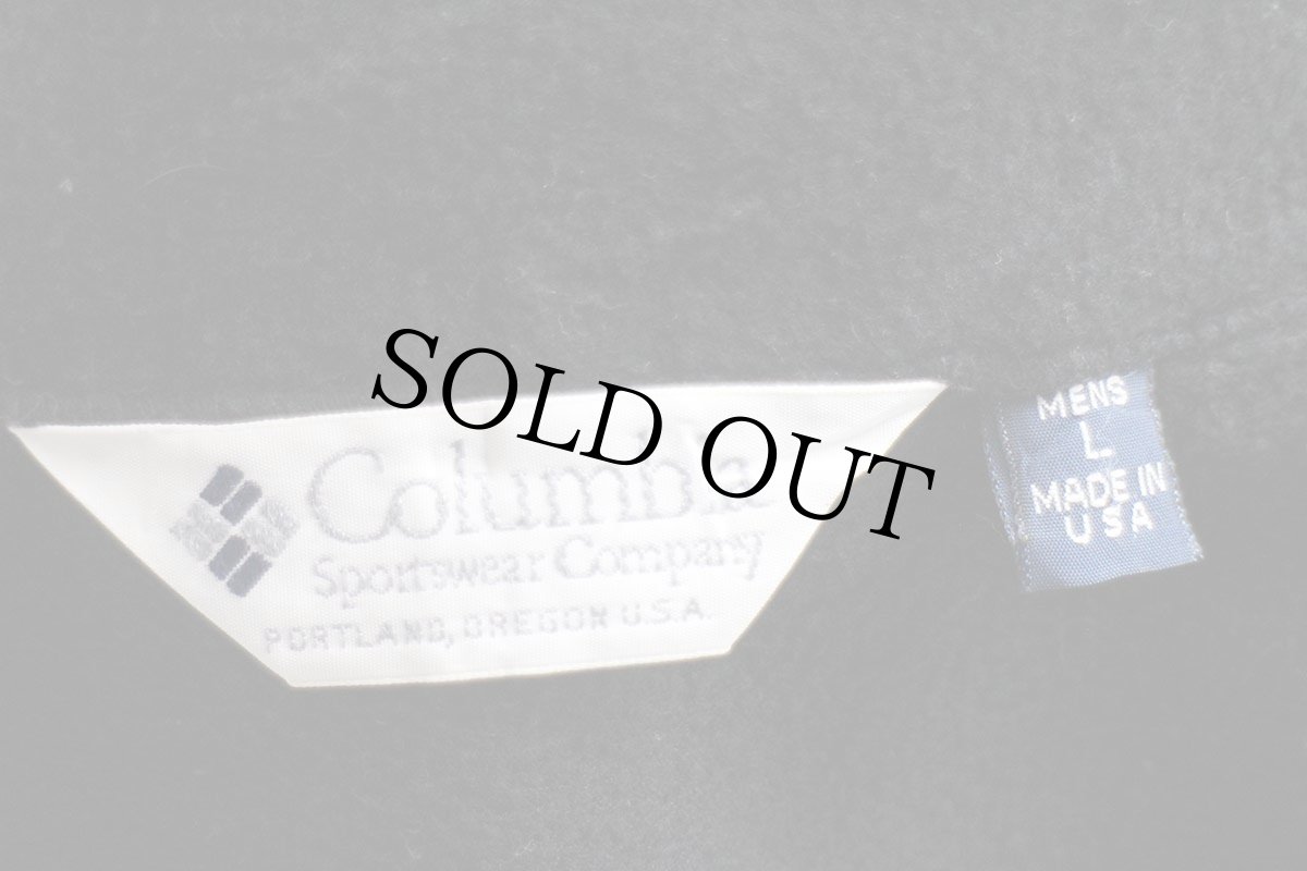 画像4: 90s USA製 Columbiaコロンビア ライナー フリースベスト 黒 L (4)