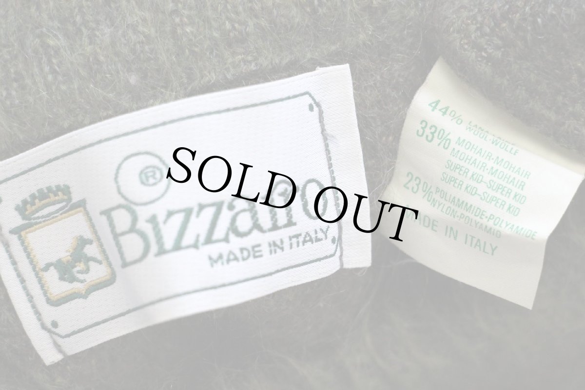 画像4: 90s イタリア製 Bizzarro 渦巻き柄 モックネック ウール×キッドモヘヤニット セーター 50 (4)