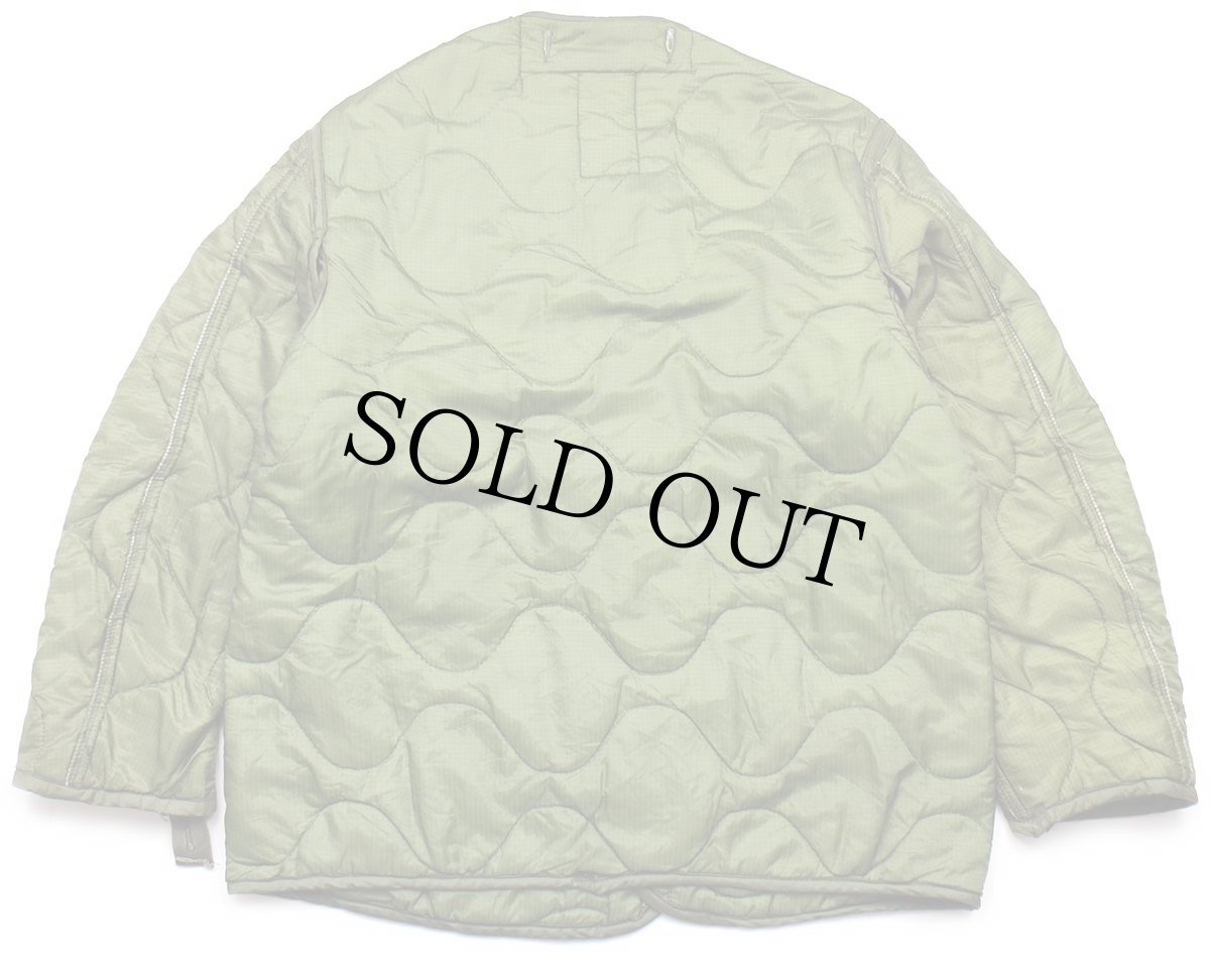 画像2: 80s 米軍 U.S.ARMY M-65 フィールドジャケット ツートン ナイロン キルティングライナー オリーブ S (2)