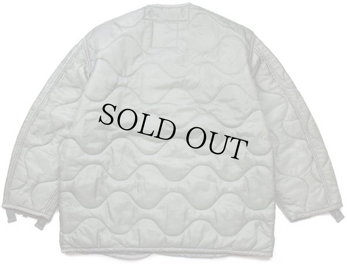 画像2: 00s 米軍 U.S.ARMY M-65 フィールドジャケット ナイロン キルティングライナー フォリアージグリーン S (2)