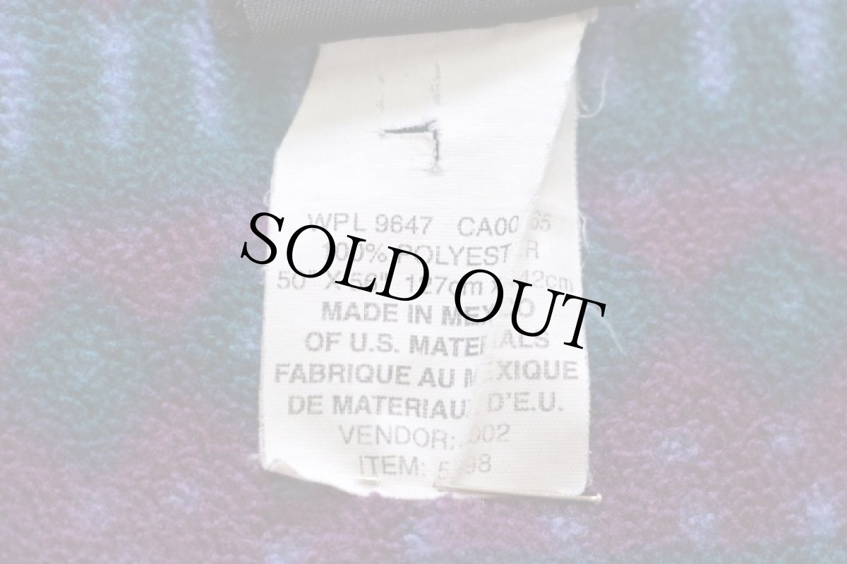 画像5: 00s EddieBauerエディーバウアー 総柄×無地 POLARTEC フリース ブランケット (5)