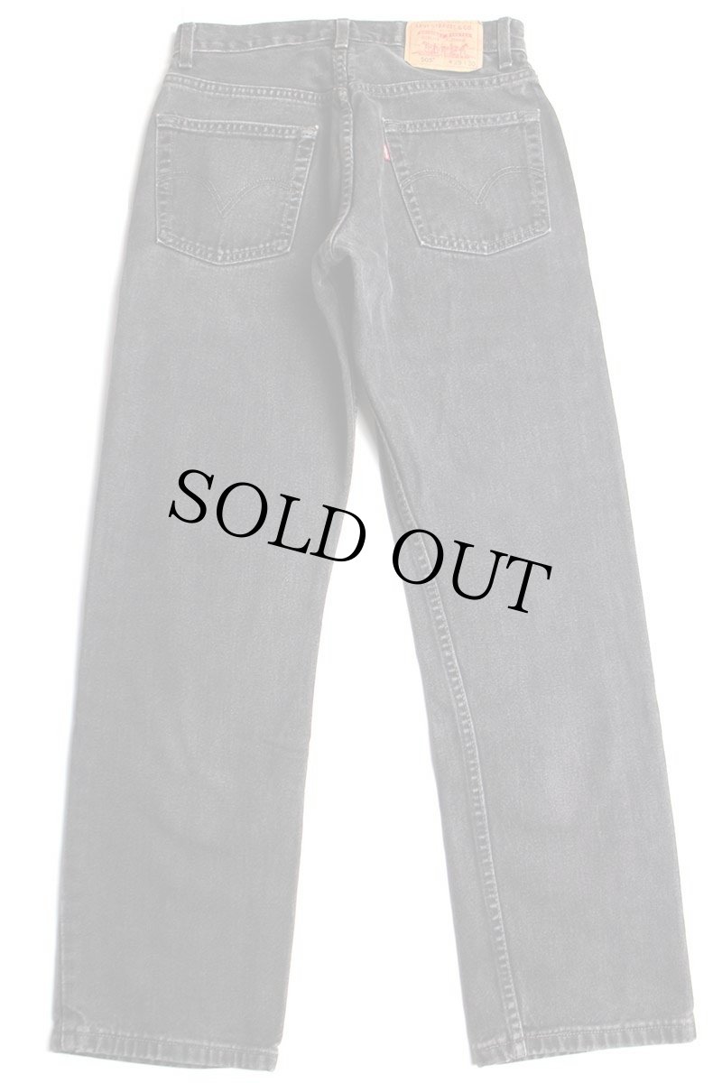 画像3: 00s カナダ製 Levi'sリーバイス 505 ブラック デニムパンツ w29 L30★62 (3)