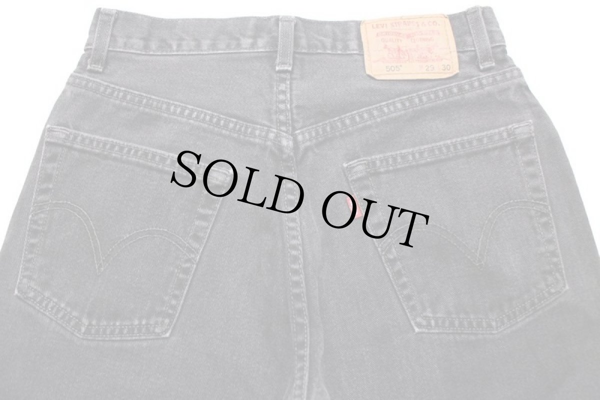 画像5: 00s カナダ製 Levi'sリーバイス 505 ブラック デニムパンツ w29 L30★62 (5)