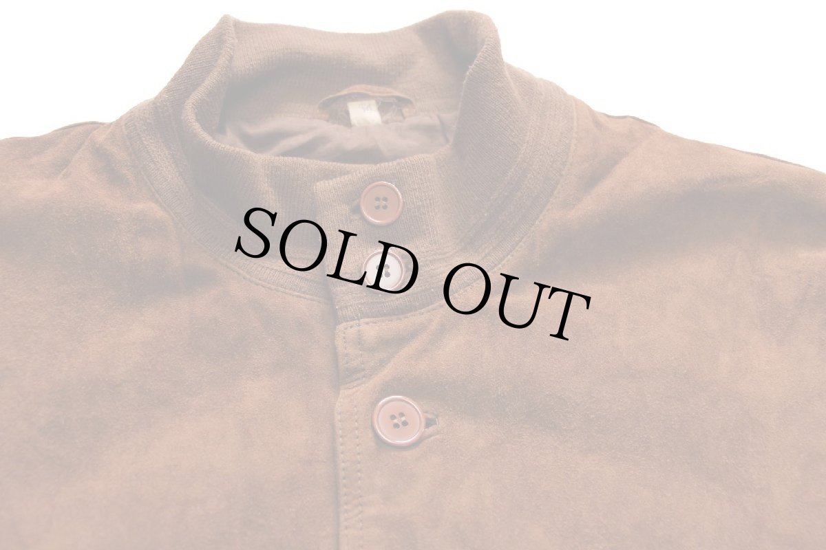 画像3: 90s VERA PELLE A-1タイプ ディアスキン スエード レザージャケット 焦げ茶 54★C (3)