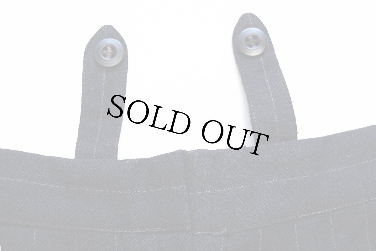 画像8: ビンテージ UNKNOWN ワンタック ストライプ スラックス ツイード ウールパンツ w36 (8)