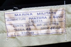 画像6: デッドストック★70s イタリア軍 ワンタック メルトン ウールパンツ 濃紺 48★B (6)