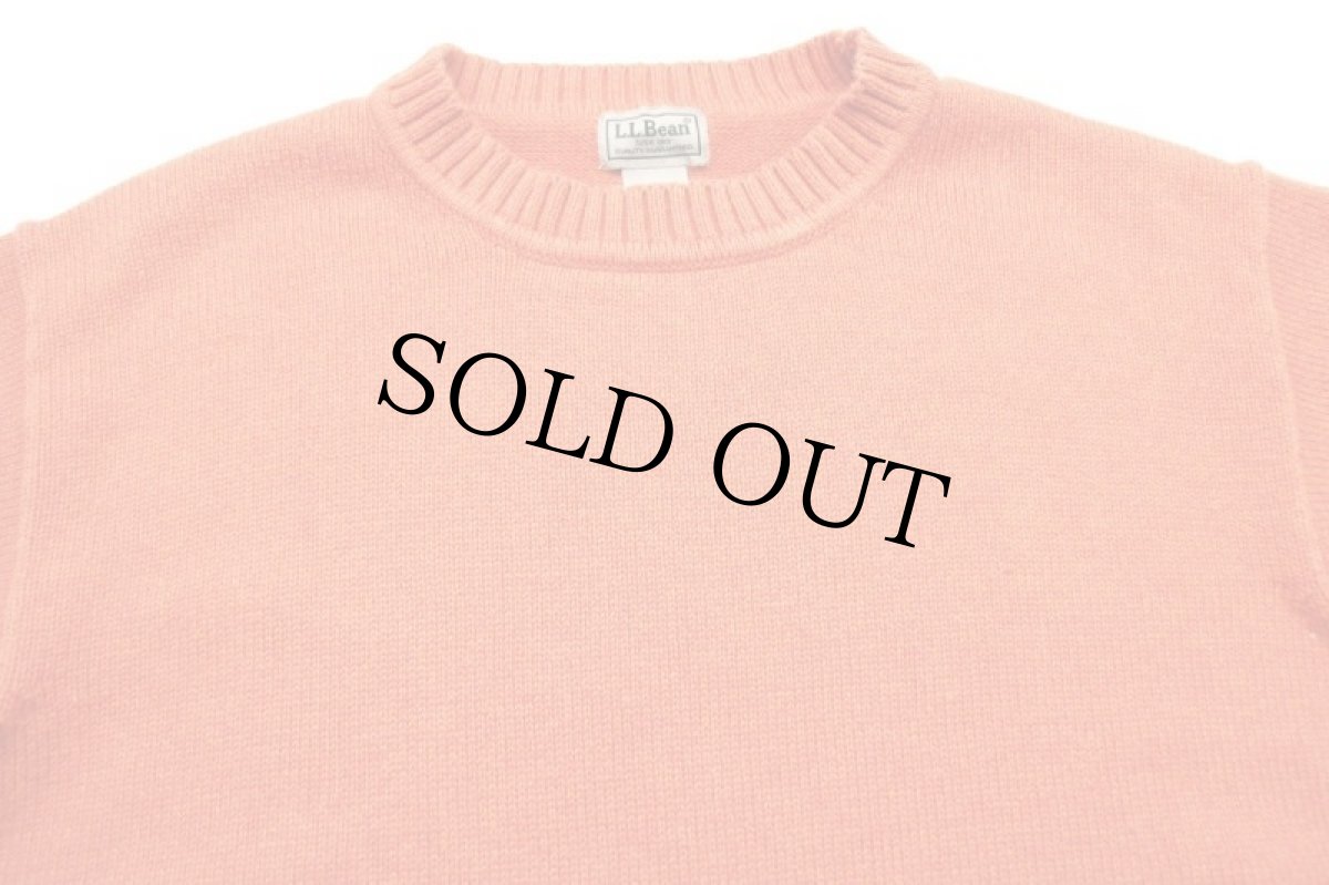 画像3: L.L.Bean 無地 コットンニット セーター オレンジ L-REG (3)