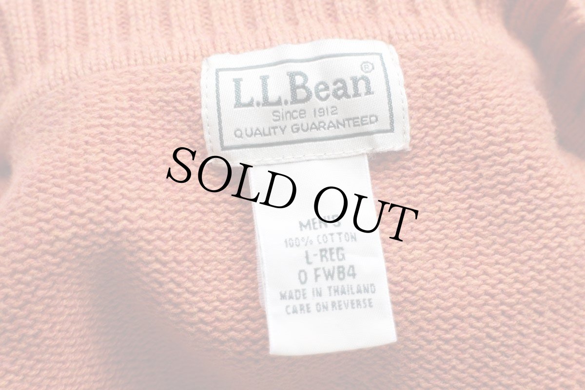 画像4: L.L.Bean 無地 コットンニット セーター オレンジ L-REG (4)