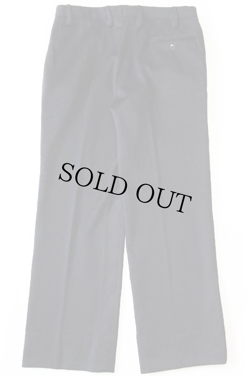 画像3: デッドストック★70s イタリア軍 ワンタック メルトン ウールパンツ 濃紺 48★A (3)