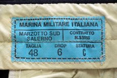 画像6: デッドストック★70s イタリア軍 ワンタック メルトン ウールパンツ 濃紺 48★A (6)