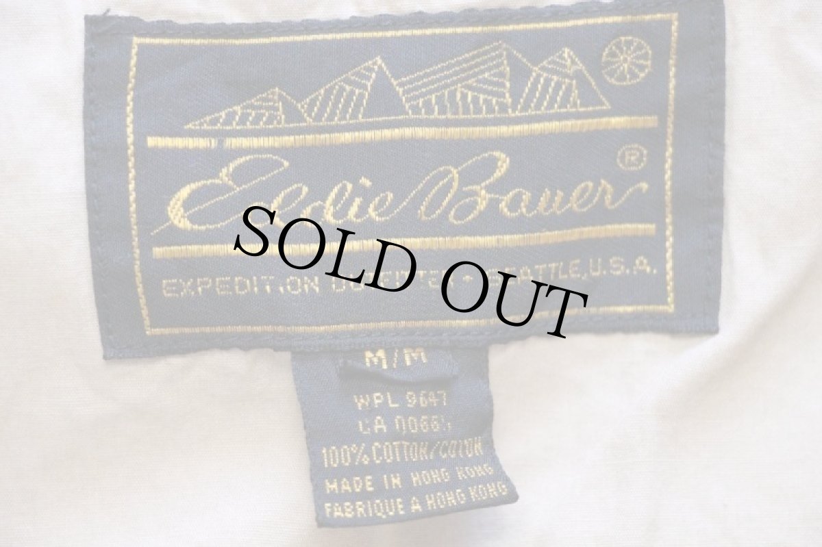 画像4: 80s EddieBauerエディーバウアー チンスト付き コットンジャケット ベージュ M (4)