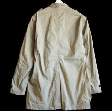 画像2: 00s WOOLRICH JOHN RICH&BROS ウールリッチ チンスト付き ハーフムーン ポケット ステンカラーコート タン XL (2)