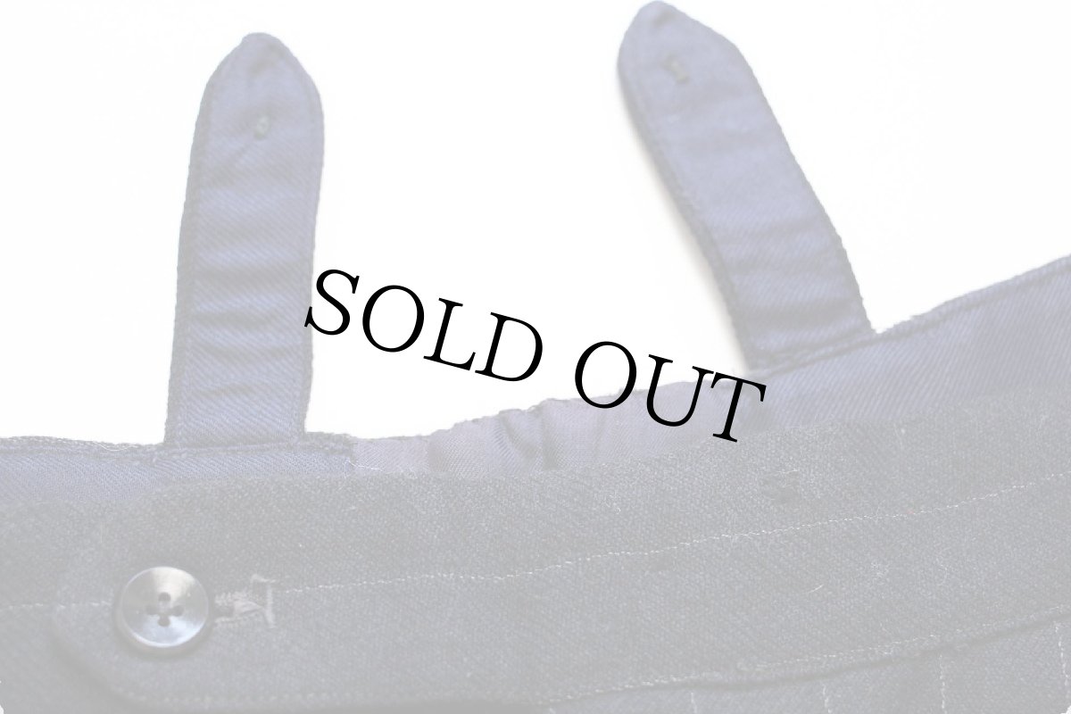 画像7: ビンテージ UNKNOWN ワンタック ストライプ スラックス ツイード ウールパンツ w36 (7)