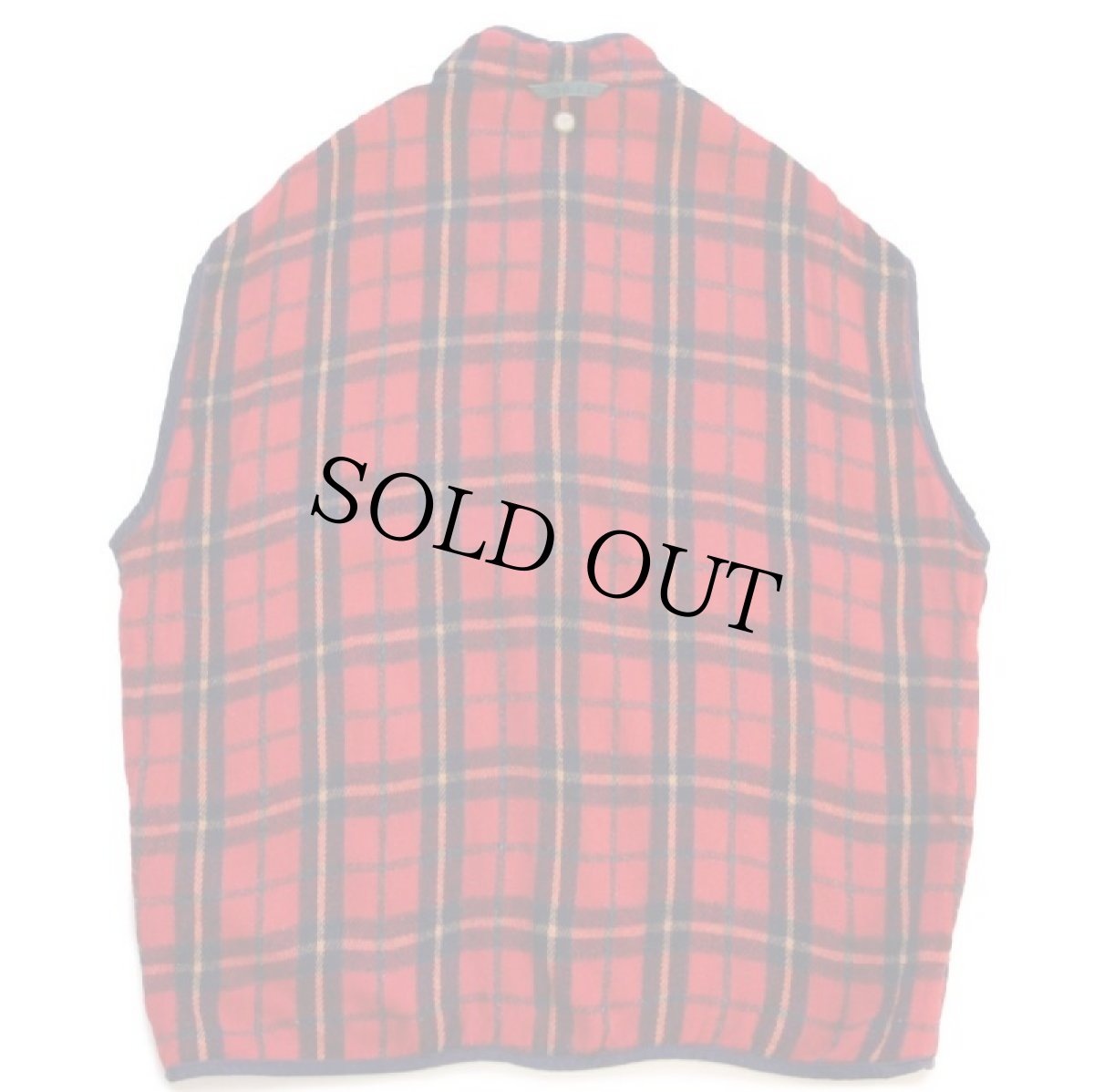 画像10: 90s GAPギャップ スタンドカラー タータンチェック ライナーベスト付き コットン キャンバス フィールドコート 緑 (10)